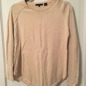 Jeanne Pierre Small Cream Crew Sweater